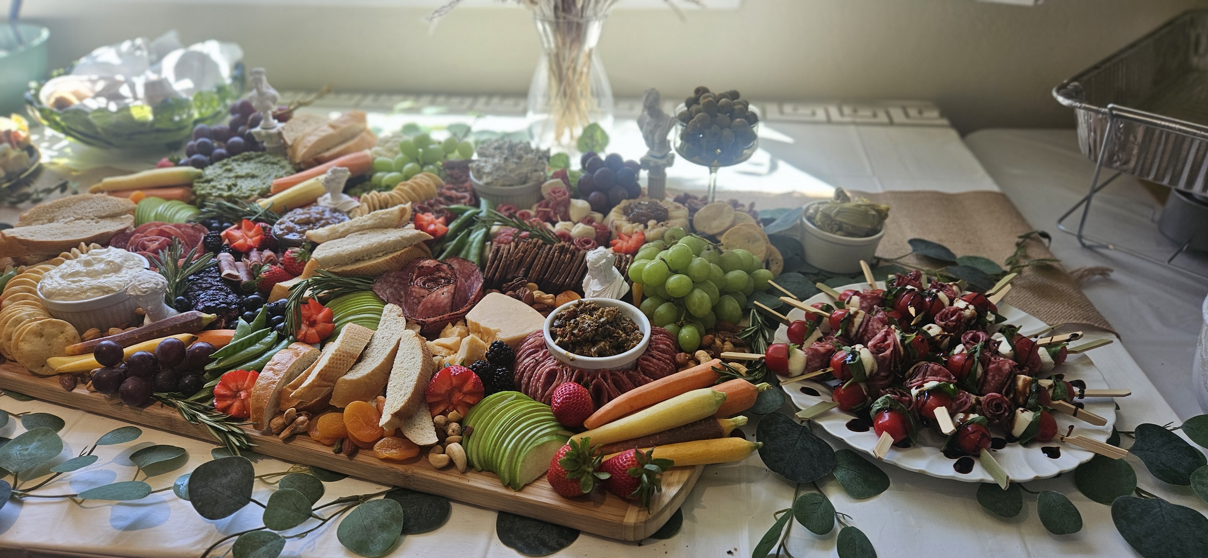 Another view of a Gourmet Charcuterie Board available in Oklahoma City (OKC)