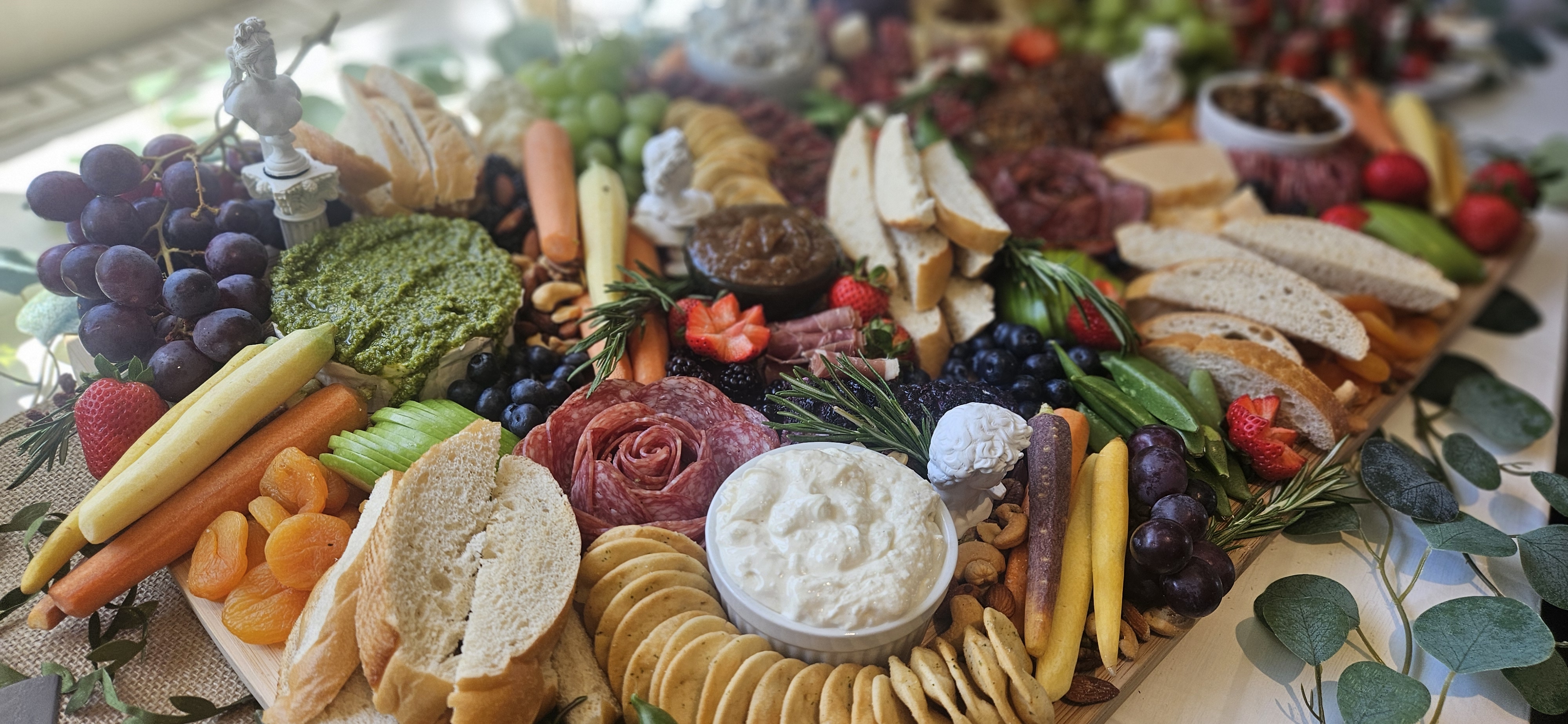 Another view of a Gourmet Charcuterie Board available in Oklahoma City (OKC)